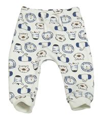 Biele tepláky so zvířaty Matalan