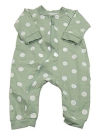 Zelený bodkovaná ý teplákový overal Ergee