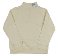 Nové - Krémová mikina so zipsom Primark