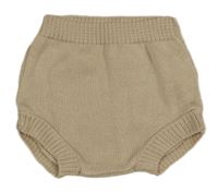 Béžové pletené kraťasy