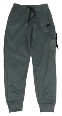 Tmavošedé tepláky s kapsou Nike