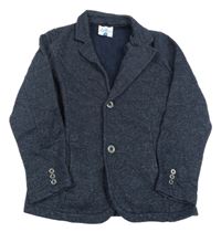 Tmavomodré melírované teplákové sako Topolino