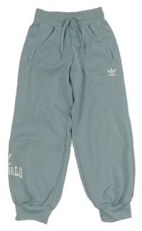 Svetlozelené športové tepláky s logom Adidas