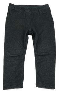 Černé zateplené tregíny riflového vzhledu Lupilu