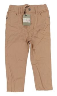 Nové - Starorůžové plátěné kalhoty Primark