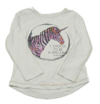 Bílé triko se zebrou S. Oliver