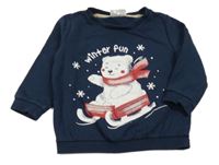 Tmavomodrá mikina s medvěďom So Cute