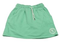 Zelená tepláková sukňa s palmami Yigga