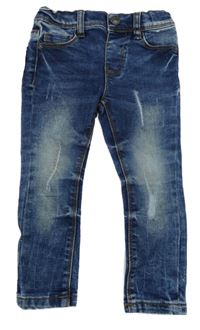 Modré skinny rifle s prošoupáním Denim Co.