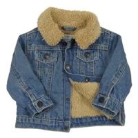 Modrá riflová zateplená bunda Primark