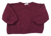 Vínový sveter H&M