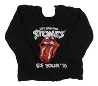 Černé triko s potiskem - The rolling stones George