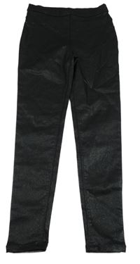 Černé třpytivé džegíny George