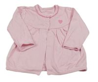 Světlerůžové propínací triko George