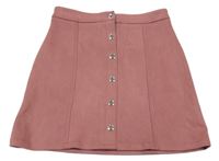 Ružová semišová prepínaci sukňa Primark