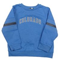 Modrá mikina s nápisom Pep&Co