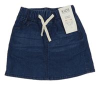 Nové - tmavomodrá rifľová sukňa