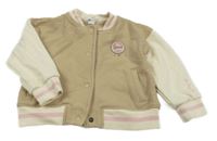 Béžovo-smetanová propínací mikiana se srdíčkem Topomini