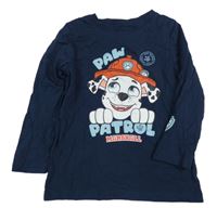 Tmavomodré pyžamové tričko s Tlapkovou patrolou Nickelodeon