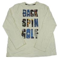 Smetanové triko s nápisem Tom Tailor