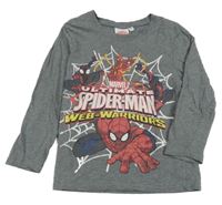 Sivé tričko so Spidermanem Marvel
