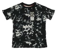 Nové - černo-bílé flekaté tričko 