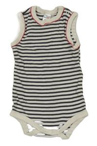 Bielo-tmavomodré pruhované body Topomini