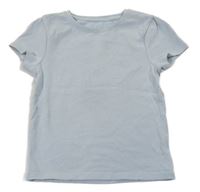 Svetlomodré rebrované crop tričko Primark
