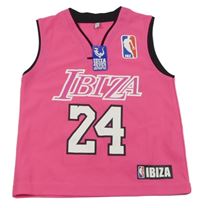 Neonově růžové sportovní tílko s číslem - NBA