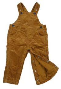 Hnědé podšité laclové manšestráky Dopodopo