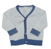 Modro-biely melírovaný prepínaci sveter GAP