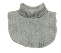 Světlešedá vzorovaná svetrová vsadka s rolákem H&M