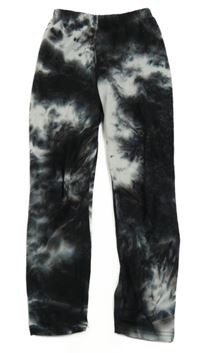 Čierno-bielo-farebné batikované legíny Shein