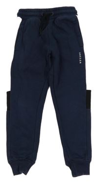 Tmavomodro-bílo-černé tepláky George