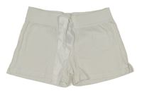 Biele kraťasy s mašlou