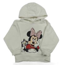 Bílá mikina s Minnie a kapucí Primark