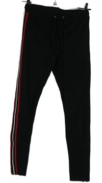 Dásmké černé tregíny s pruhy Tally Weijl 