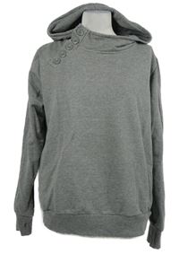 Dámská šedá mikina s kapucí 