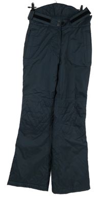 Dámské tmavomodré šusťákové funkční oteplovačky Canyon