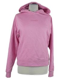 Dámská růžová mikina s nápisy a kapucí 