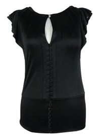 Dámská černá saténová halenka Warehouse 