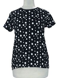 Dámské černo-bílé vzorované tričko Primark 
