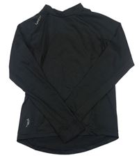 Čierne športové funkčné tričko Decathlon