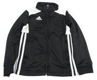 Čierno-biela športová prepínaci mikina s logom zn. Adidas