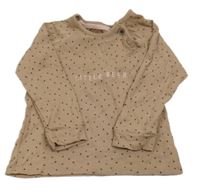 Béžové bodkovaná é tričko s nápisom George