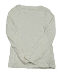 Biele rebrované tričko zn. Next