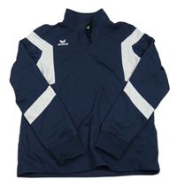 Tmavomodro-biela športová mikina zn. Erima