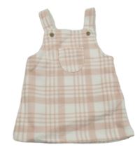 Ružovo-biele kockované fleecové šaty George