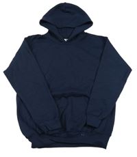 Tmavomodrá mikina s kapucňou Gildan