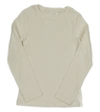 Biele rebrované tričko Next